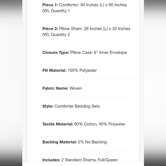 New Threshold Boho reversible printed comforter & sham set Full/Queen - Picture 10 of 12